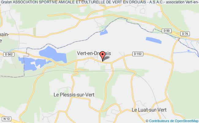 plan association Association Sportive Amicale Et Culturelle De Vert En Drouais - A.s.a.c.- Vert-en-Drouais