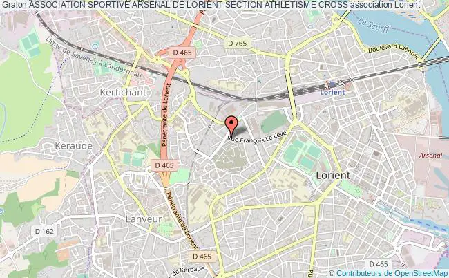 plan association Association Sportive Arsenal De Lorient Section Athletisme Cross Lorient