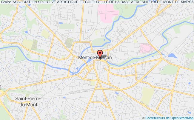 plan association Association Sportive Artistique Et Culturelle De La Base Aerienne 118 De Mont De Marsan Mont-de-Marsan