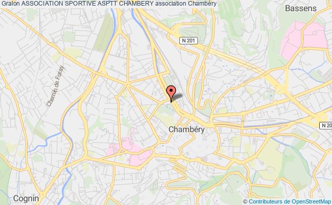 plan association Association Sportive Asptt Chambery Chambéry cédex