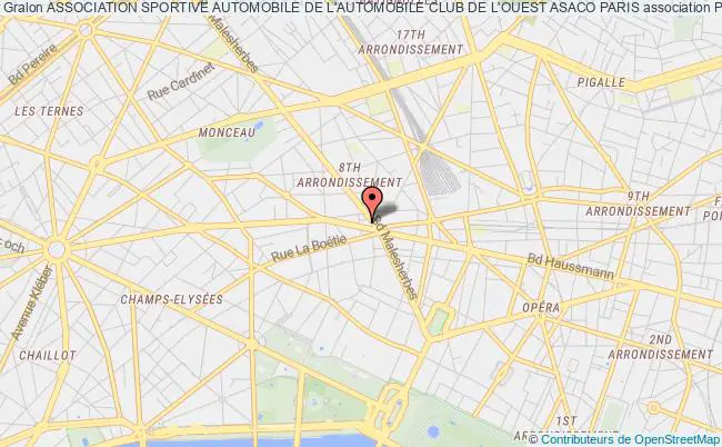 plan association Association Sportive Automobile De L'automobile Club De L'ouest Asaco Paris Paris
