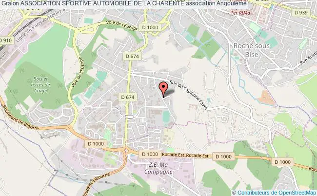 plan association Association Sportive Automobile De La Charente Angoulême