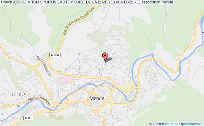 plan association Association Sportive Automobile De La Lozere (asa Lozere) Mende