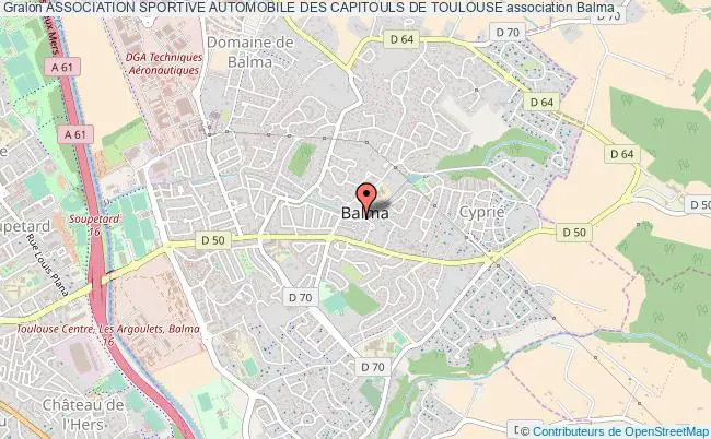 plan association Association Sportive Automobile Des Capitouls De Toulouse Balma