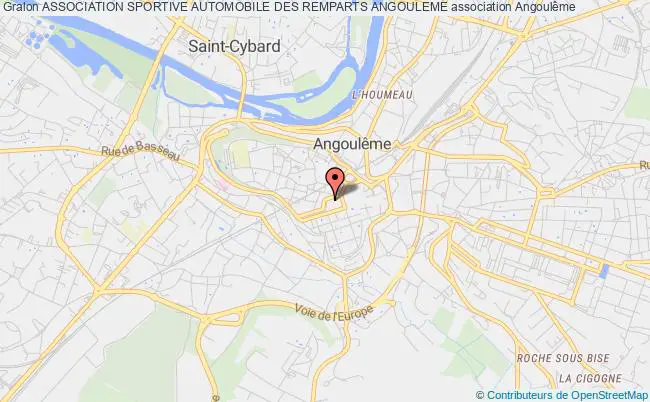 plan association Association Sportive Automobile Des Remparts Angouleme Angoulême Cedex