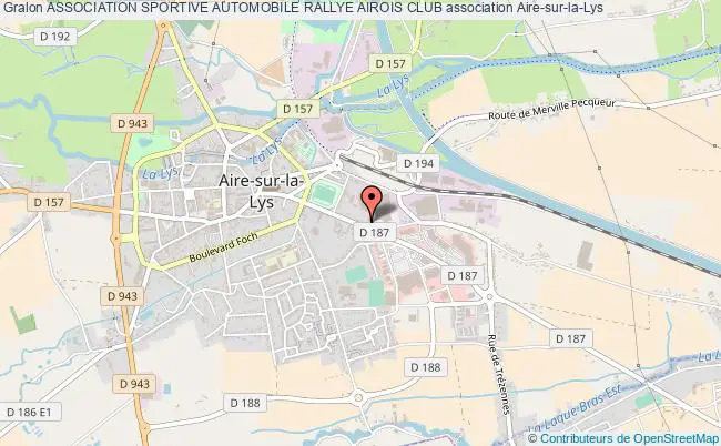 plan association Association Sportive Automobile Rallye Airois Club Aire-sur-la-Lys