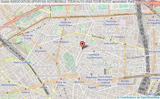 plan association Association Sportive Automobile Tour Auto (asa Tour Auto) Paris