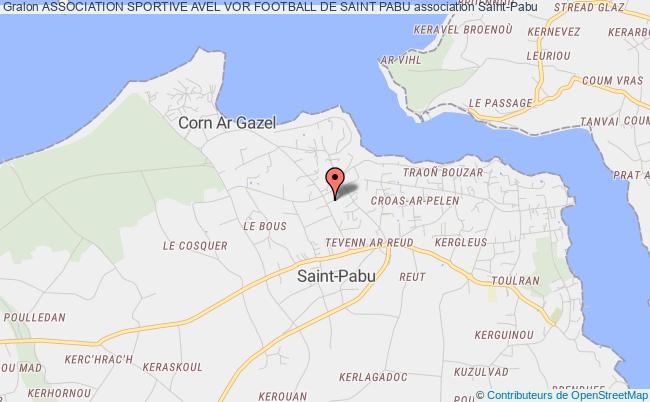 plan association Association Sportive Avel Vor Football De Saint Pabu Saint-Pabu