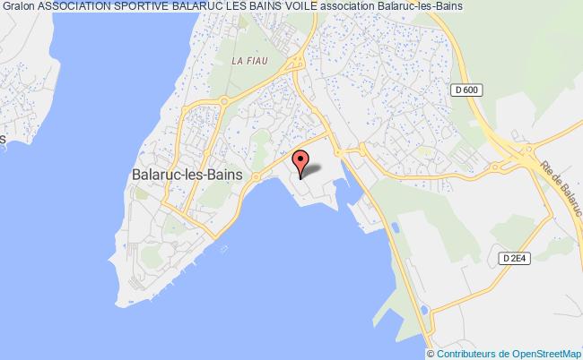 plan association Association Sportive Balaruc Les Bains Voile Balaruc-les-Bains