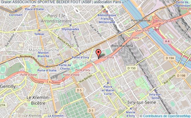 plan association Association Sportive Bedier Foot (asbf) Paris