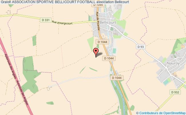 plan association Association Sportive Bellicourt Football Bellicourt