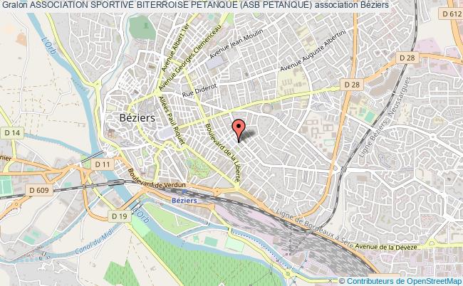 plan association Association Sportive Biterroise Petanque (asb Petanque) Béziers