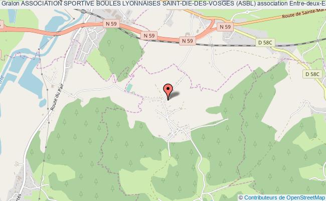 plan association Association Sportive Boules Lyonnaises Saint-die-des-vosges (asbl) Entre-deux-Eaux