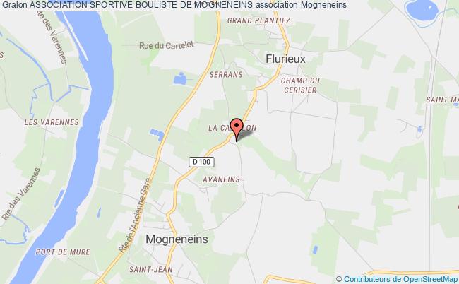 plan association Association Sportive Bouliste De Mogneneins 