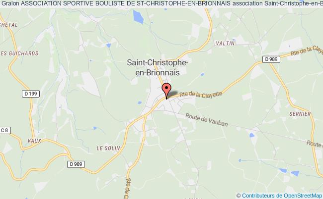 plan association Association Sportive Bouliste De St-christophe-en-brionnais Saint-Christophe-en-Brionnais