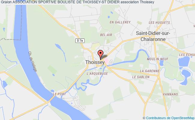 plan association Association Sportive Bouliste De Thoissey-st Didier Thoissey