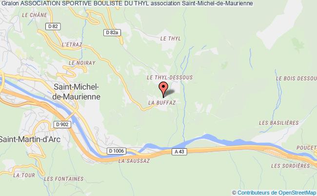 plan association Association Sportive Bouliste Du Thyl Saint-Michel-de-Maurienne
