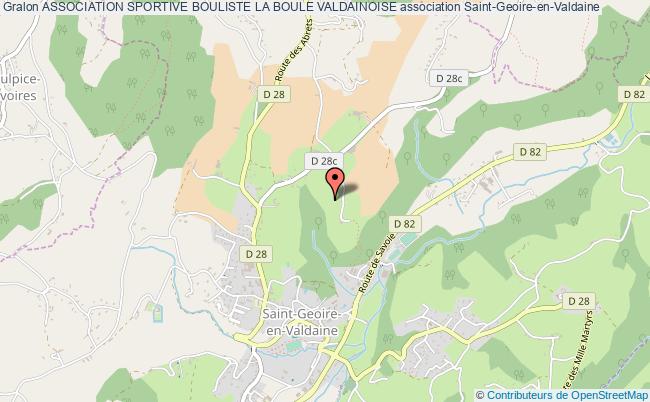 plan association Association Sportive Bouliste La Boule Valdainoise Saint-Geoire-en-Valdaine