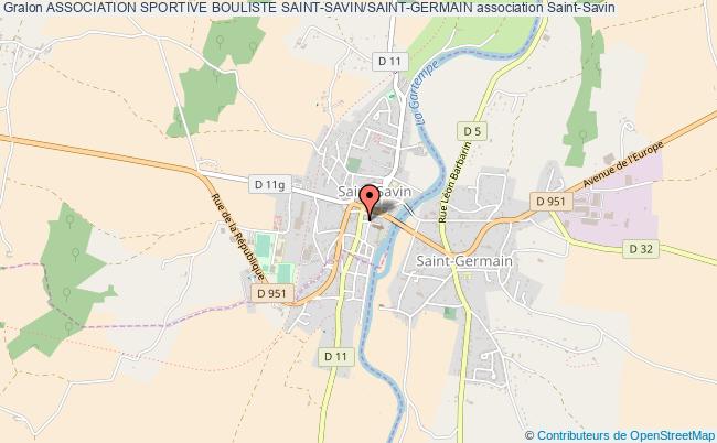 plan association Association Sportive Bouliste Saint-savin/saint-germain Saint-Savin