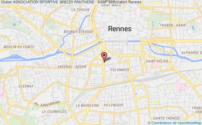 plan association Association Sportive Breizh Panthere - Asbp Rennes