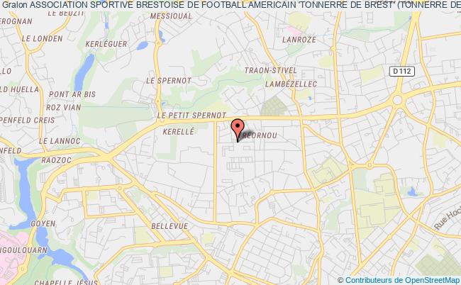 plan association Association Sportive Brestoise De Football Americain 'tonnerre De Brest' (tonnerre De Brest) Brest