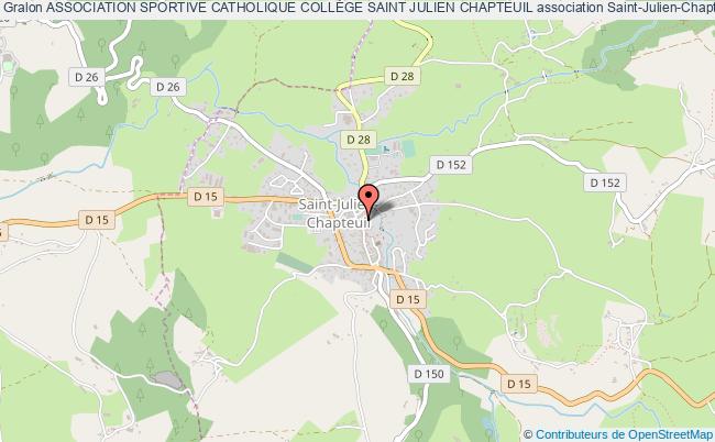 plan association Association Sportive Catholique CollÈge Saint Julien Chapteuil Saint-Julien-Chapteuil