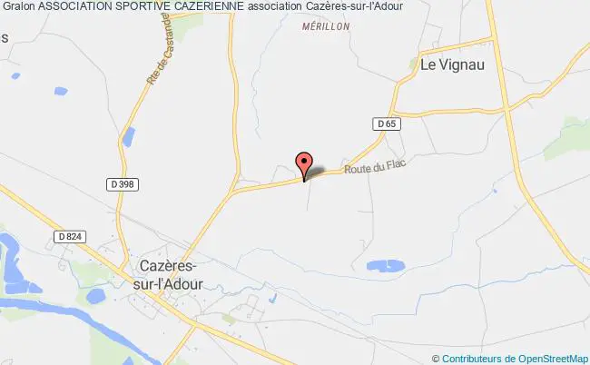 plan association Association Sportive Cazerienne Cazères-sur-l'Adour