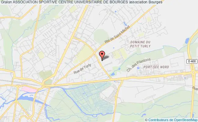plan association Association Sportive Centre Universitaire De Bourges Bourges
