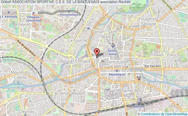 plan association Association Sportive C.e.s. De La Binquenais Rennes