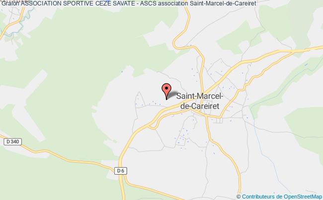 plan association Association Sportive Ceze Savate - Ascs Saint-Marcel-de-Careiret