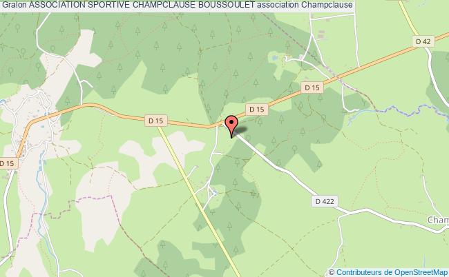 plan association Association Sportive Champclause Boussoulet Champclause