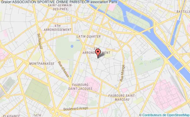 plan association Association Sportive Chimie Paristech Paris