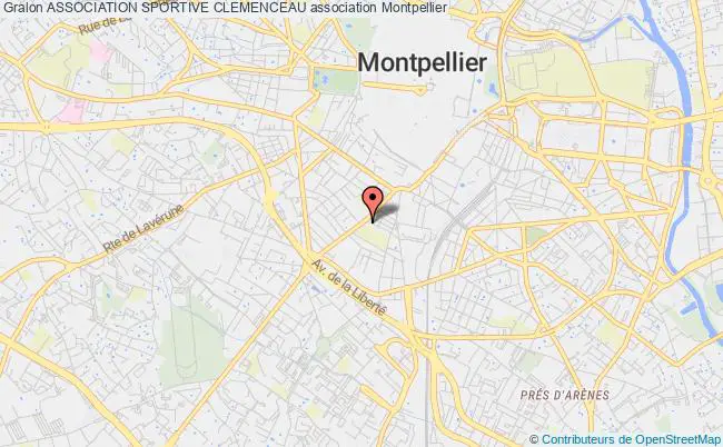 plan association Association Sportive Clemenceau Montpellier
