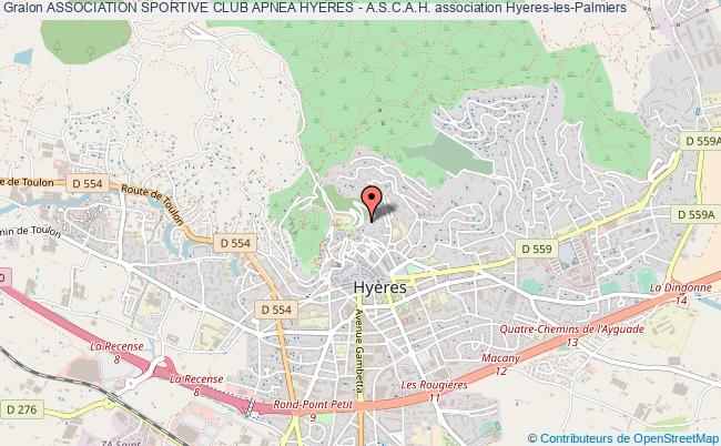 plan association Association Sportive Club Apnea Hyeres - A.s.c.a.h. Hyères
