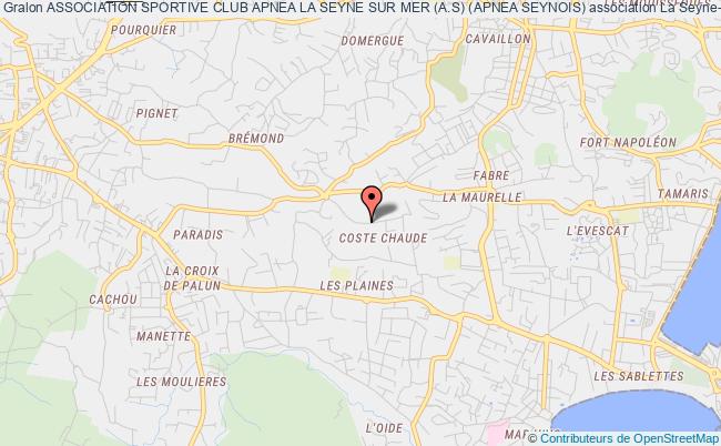plan association Association Sportive Club Apnea La Seyne Sur Mer (a.s) (apnea Seynois) La    Seyne-sur-Mer