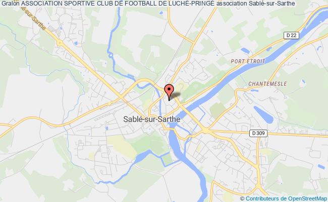 plan association Association Sportive Club De Football De LuchÉ-pringÉ Sablé-sur-Sarthe