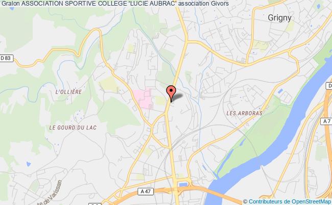 plan association Association Sportive College 'lucie Aubrac' Givors
