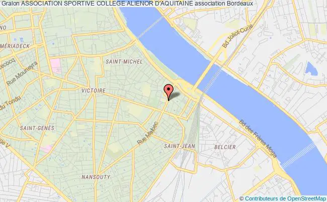 plan association Association Sportive College Alienor D'aquitaine Bordeaux