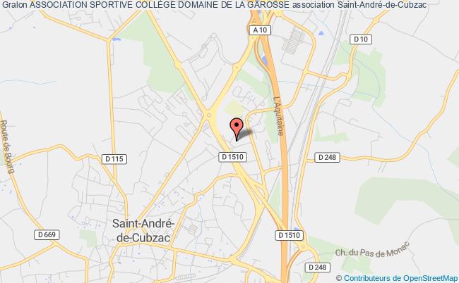 plan association Association Sportive CollÈge Domaine De La Garosse Saint-André-de-Cubzac
