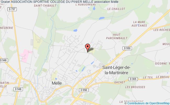 plan association Association Sportive College Du Pinier Melle Melle