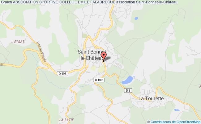 plan association Association Sportive College Emile Falabregue Saint-Bonnet-le-Château