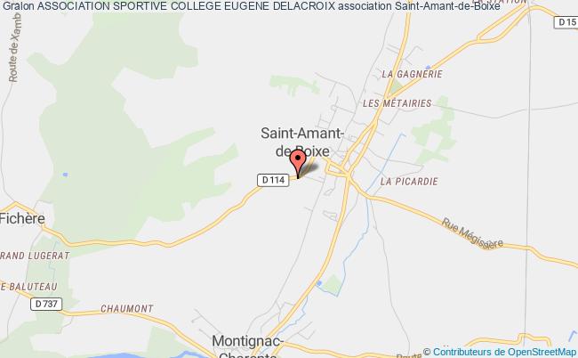 plan association Association Sportive College Eugene Delacroix Saint-Amant-de-Boixe