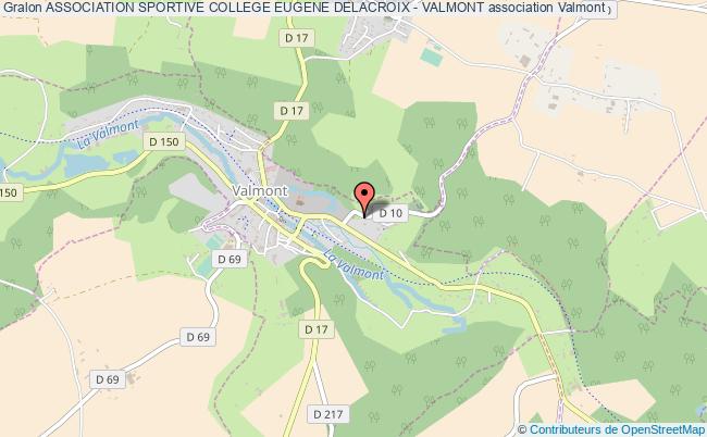 plan association Association Sportive College Eugene Delacroix - Valmont Valmont
