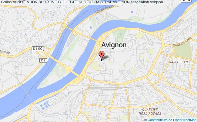 plan association Association Sportive College Frederic Mistral Avignon Avignon