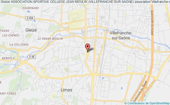 plan association Association Sportive CollÈge Jean Moulin (villefranche Sur SaÔne) Villefranche-sur-Saône