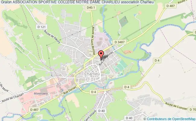 plan association Association Sportive College Notre Dame Charlieu Charlieu