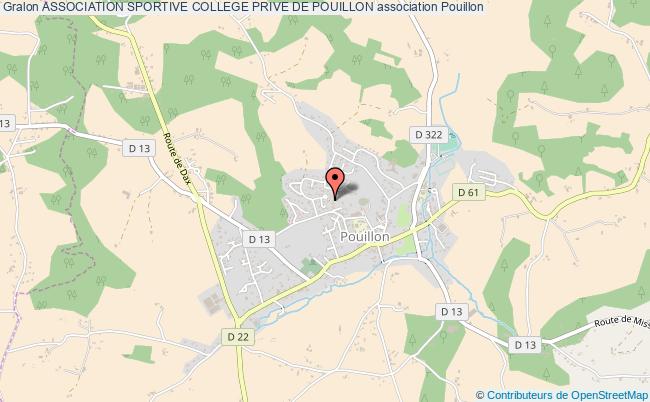plan association Association Sportive College Prive De Pouillon Pouillon