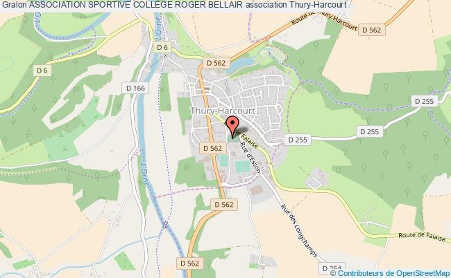 plan association Association Sportive College Roger Bellair Thury-Harcourt