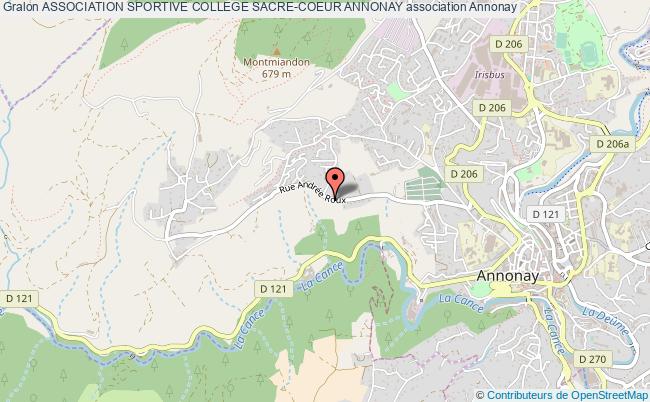 plan association Association Sportive College Sacre-coeur Annonay Annonay