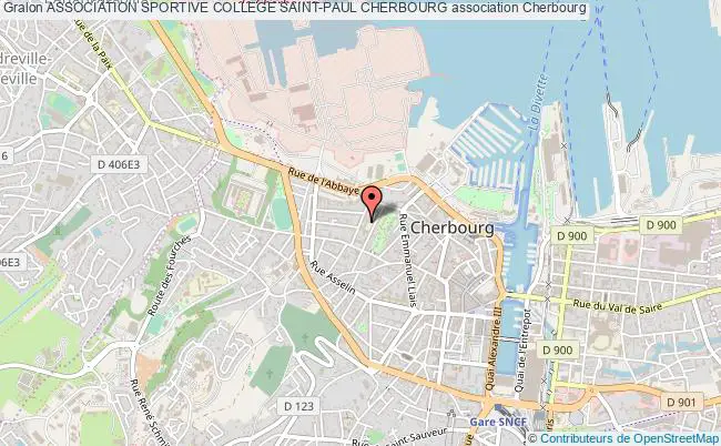 plan association Association Sportive College Saint-paul Cherbourg Cherbourg-Octeville